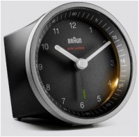 BC07SB-DCF Funkwecker schwarz/silber