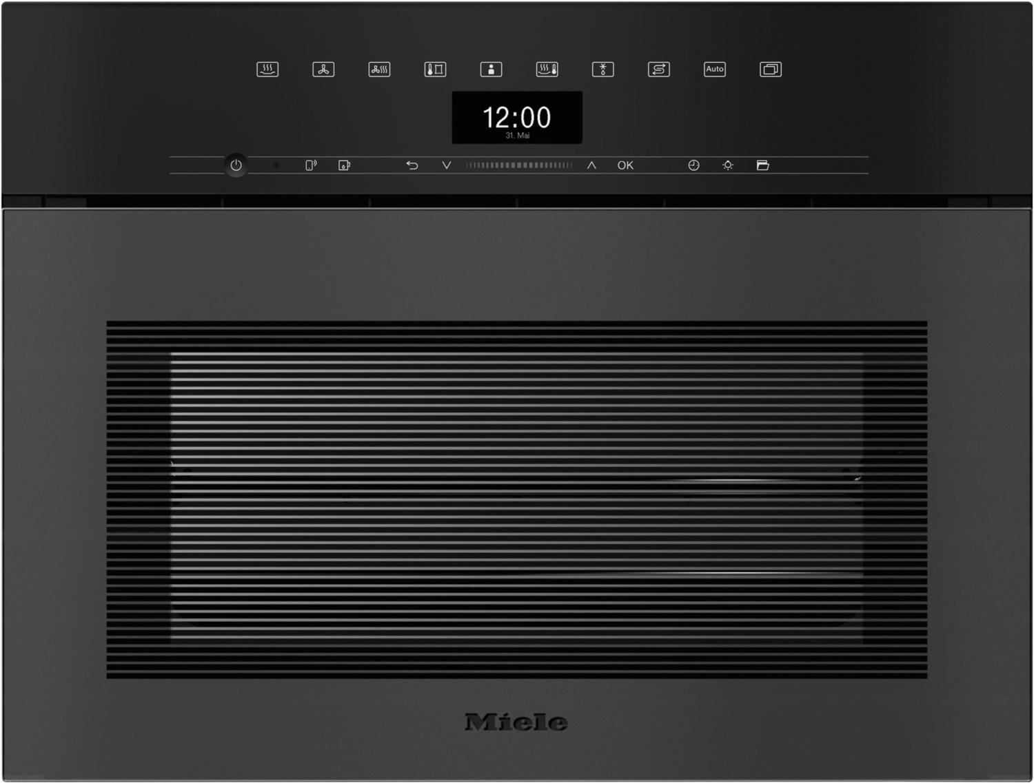 DGC 7445 HCX Pro 125 Gala Ed Elektro-Backofen mit Dampfgarer Obsidianschwarz matt, 47 l, schnelles Vorheizen, SousVide-Funktion, 59,5 cm breit, A+