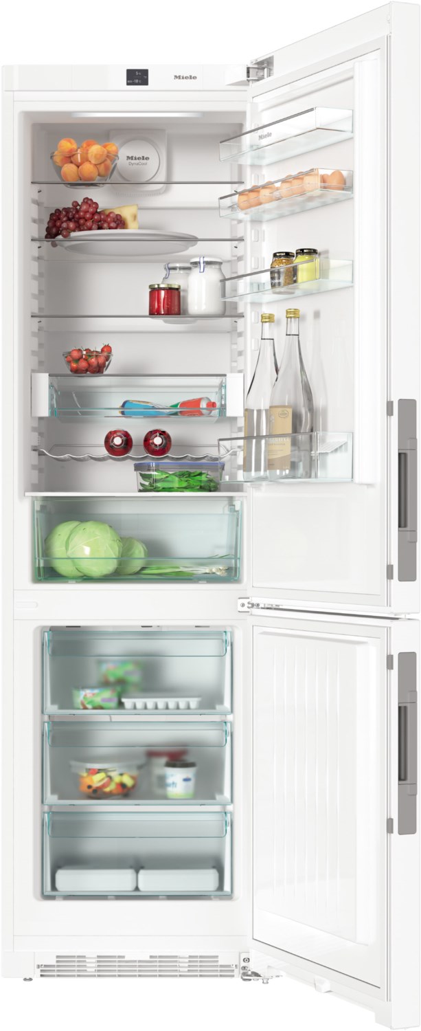 Miele KFN 29233 D ws – Kühl-Gefrier-Kombination, weiß, Energieeffizienzklasse D