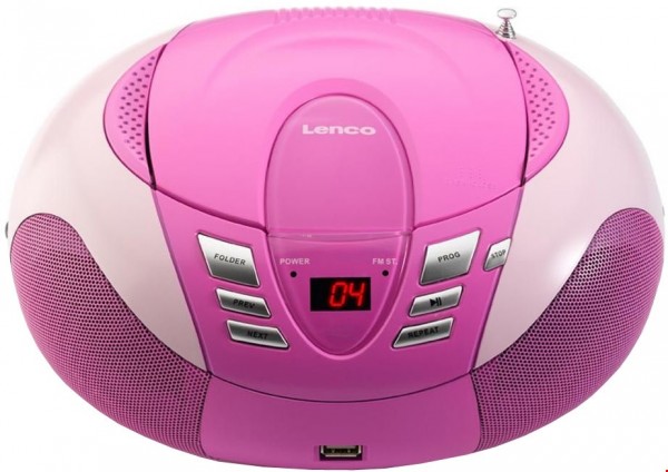 SCD 37 USB CD/Radio-System silber/rosa