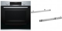 HBA517GS2 Einbaubackofen bestehend aus HBA537BS0 + HEZ538000 edelstahl