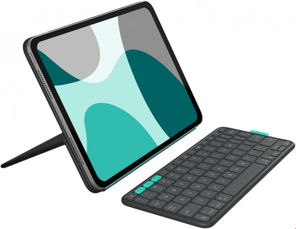 Flip Folio Tablet-Tastatur für iPad Pro 11" (M4)/Air (M2/M3) grafit