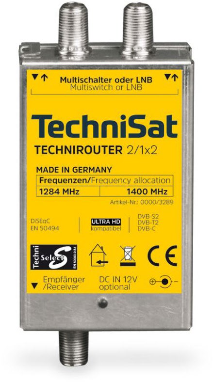 Technirouter 2/1 x 2 SAT-Multischalter