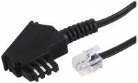 TAE F-Kabel Universal (3m) Telefonkabel schwarz