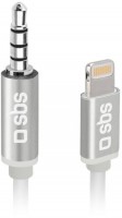 Lightning>3,5mm-Stecker (1m) weiß