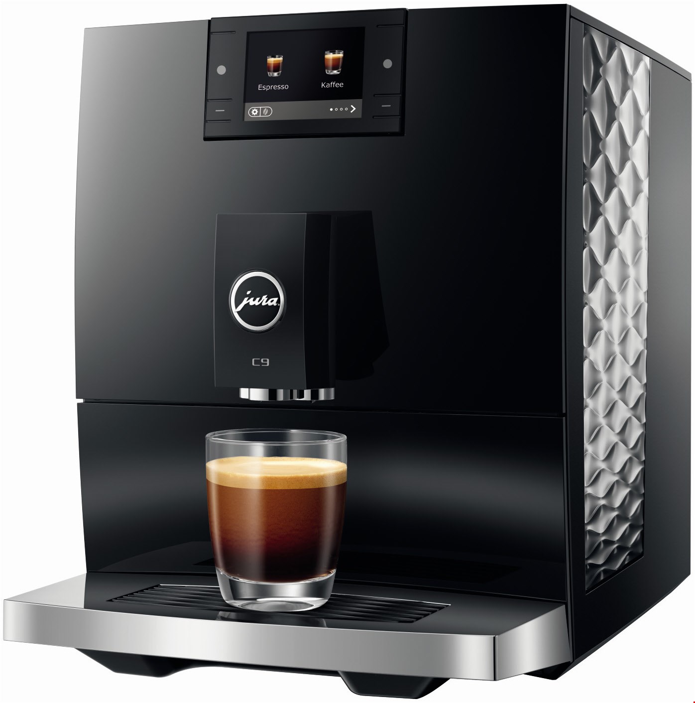 Image of C9 Kaffee-Vollautomat Piano Black (EA), 15 bar, 1,6 l, schwarz, Apps ladbar