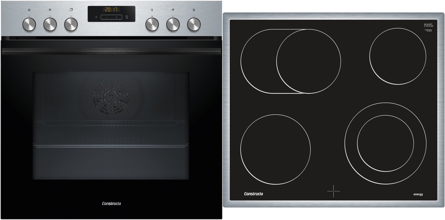 Image of CX51EK03B Herdset bestehend aus CH3M61C53 + CM623052 edelstahl + edelstahl