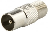 F 8 F/IEC-Adapter (2 Stück) F-Buchse (schraubbar) > IEC-Stecker