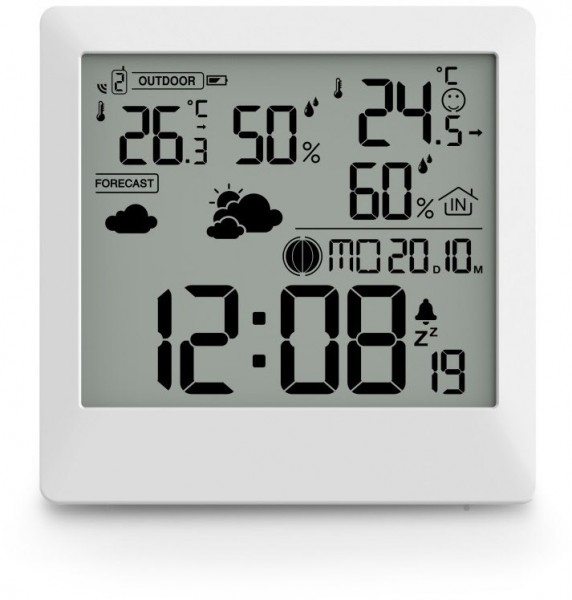 Palawan Wetterstation mit Außensensor weiss