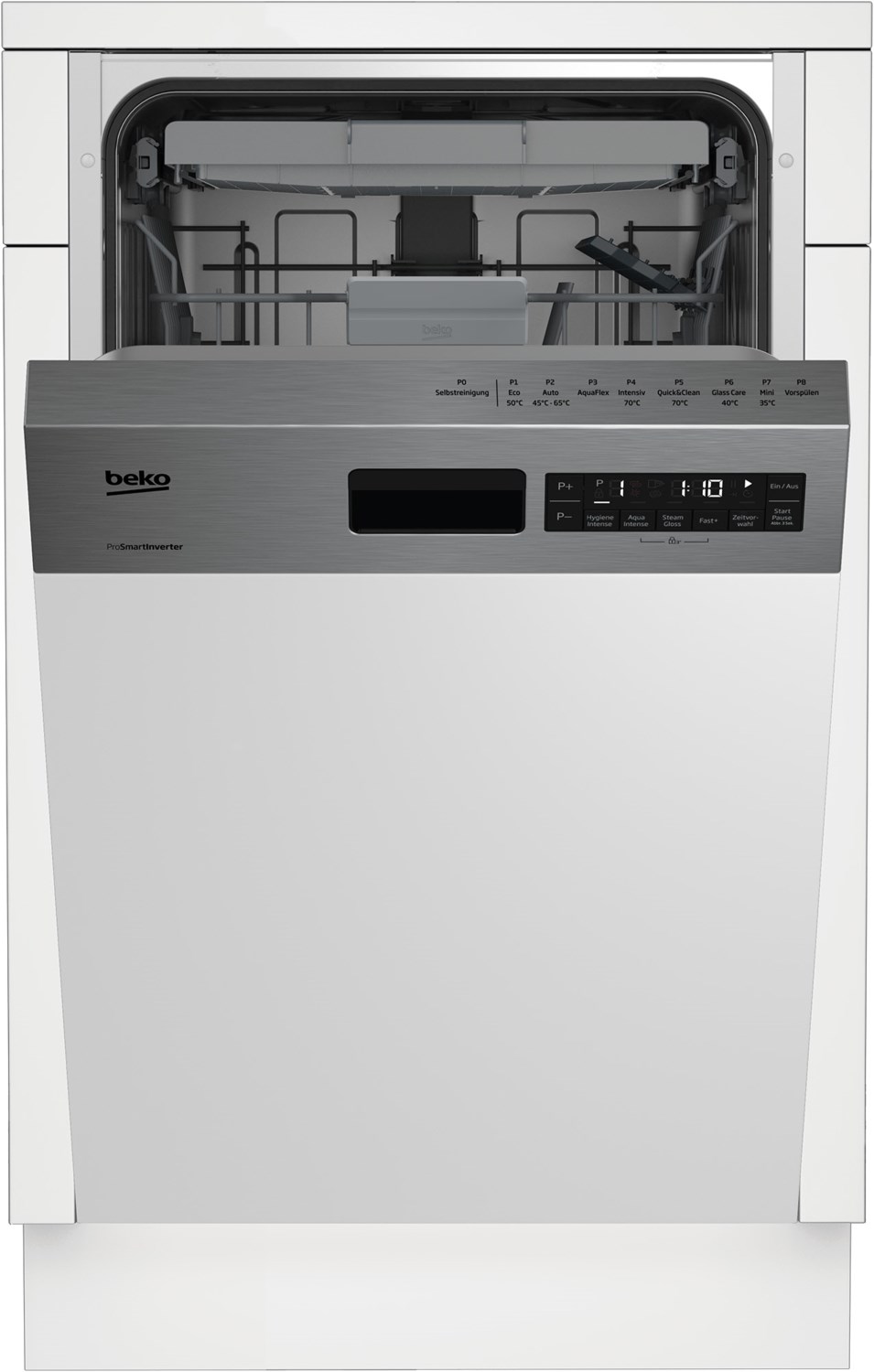 Image of BDSS28040XQ Einbau-Geschirrspüler teilintegriert 45 cm edelstahl-Look