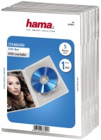 DVD-Leerhülle 5er transparent
