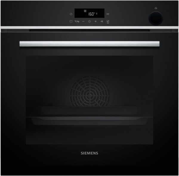 HR532GBS3 Backofen mit Dampfunterstützung edelstahl, 71 l, Pizza-Stufe, schnelles Vorheizen, 59,4 cm breit, A+, iQ300
