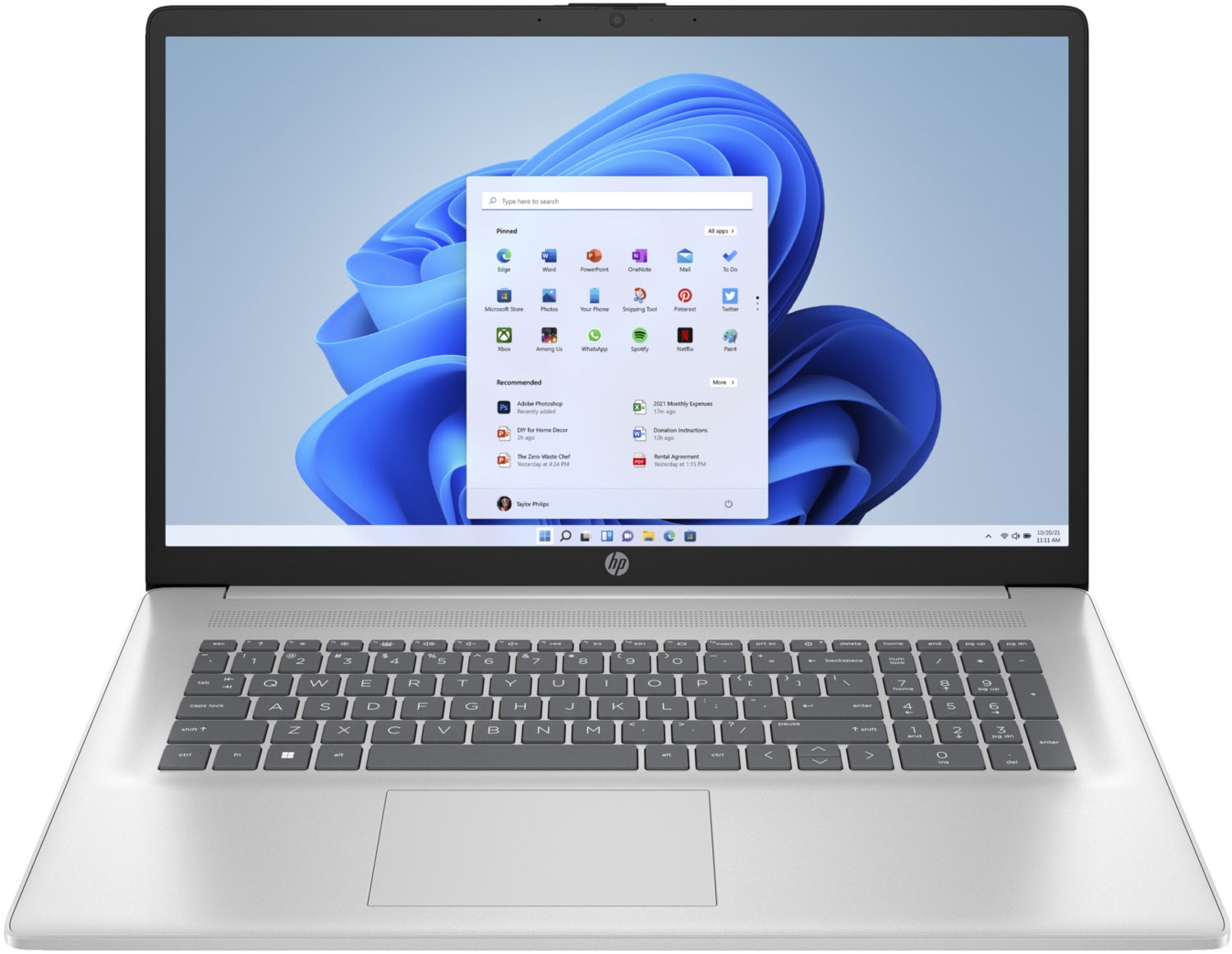 17-cn3676ng (A2UC4EA) 43,9 cm (17,3") Notebook natural silver, 16 GB RAM, 1000 GB SSD, Intel Core i7, Windows 11, Full HD (1920x1080)