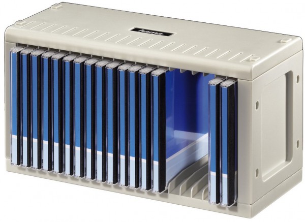 CD Rack 20 Tonträger Aufbewahrung computergrau