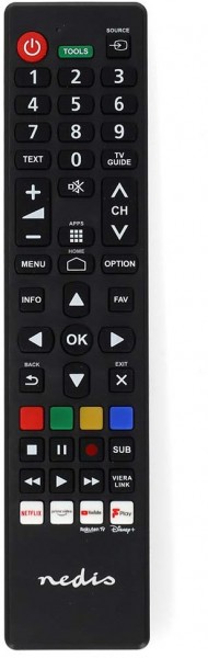 TVRC45PASHBK Fernbedienung für Panasonic/Sharp schwarz