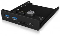 Frontpanel mit USB 3.0 Type-C schwarz