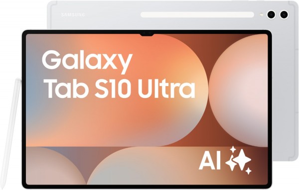 Galaxy Tab S10 Ultra WiFi Tablet silber, 14,6 Zoll Display, 256 GB Speicher, 12 GB RAM, Octa Core, Android, 13 MP Kamera