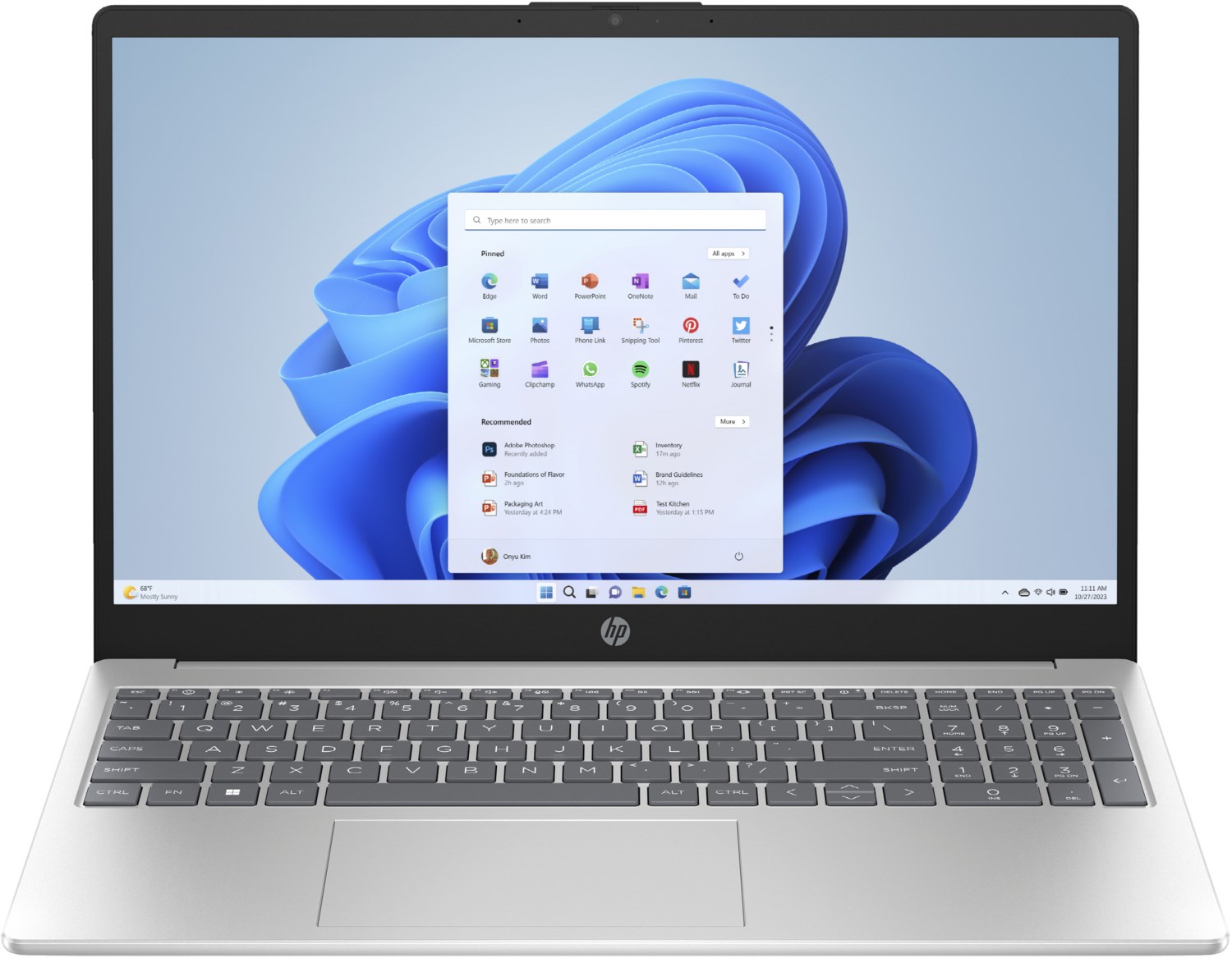 15-fc0651ng (B04YFEA) 39,6 cm (15,6") Notebook natural silver, 8 GB RAM, 512 GB SSD, AMD Ryzen 5, Windows 11, Full HD (1920x1080)