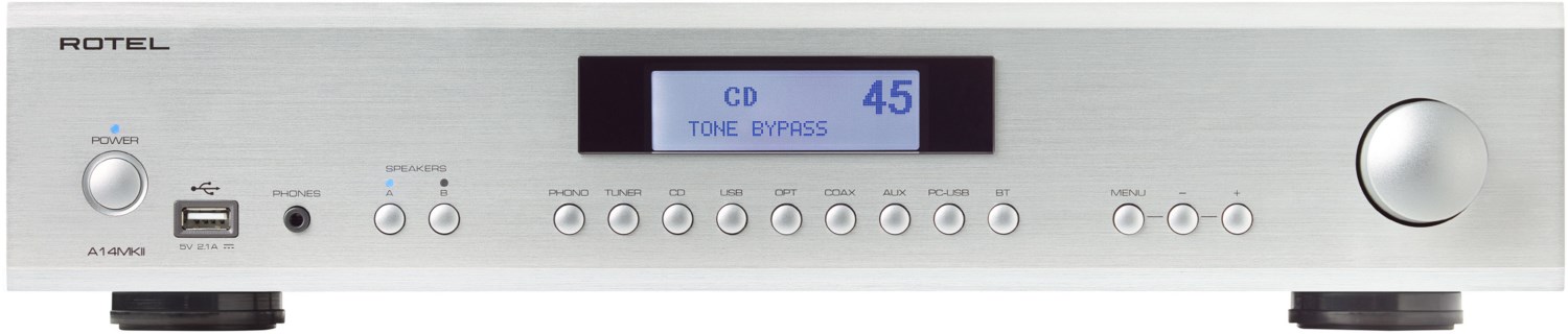 A14 MKII Vollverstärker Stereo silber