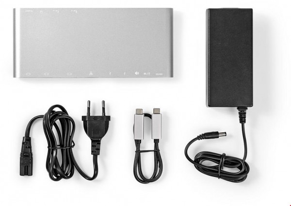 CCTB64991AL02 Multi-Dockingstation aluminium Typ-C-Stecker>4x USB-3.0-A-Buchse
