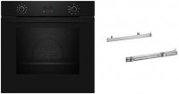 BLE110KP Einbaubackofen bestehend aus B2CCG6AK3 + Z11TI15X0 schwarz, 71 l, Pizza-Stufe, schnelles Vorheizen, pyrolytische Selbstreinigung