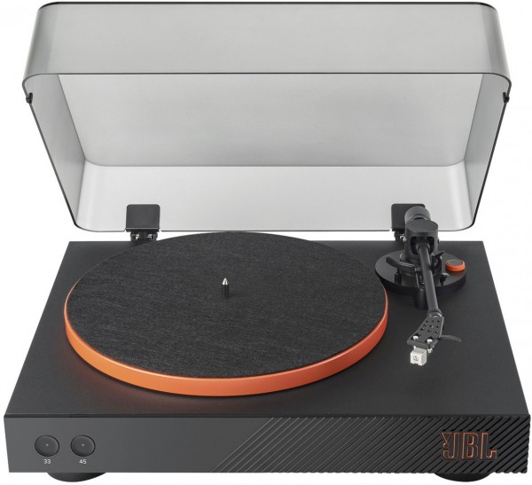 Spinner BT Plattenspieler mit Bluetooth schwarz/orange