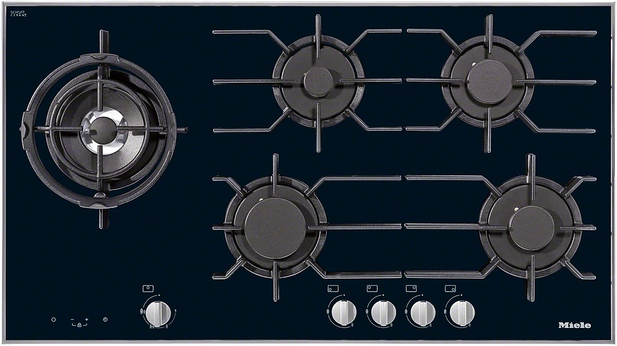 Image of KM 3054-1 Gas-Glaskeramik-Kochfeld edelstahl
