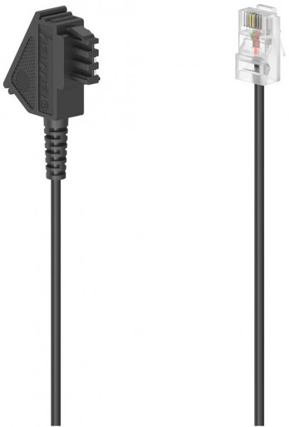 DSL-Box-Kabel (6m) TAE-F-Stecker>Modular-Stecker 8p2c schwarz