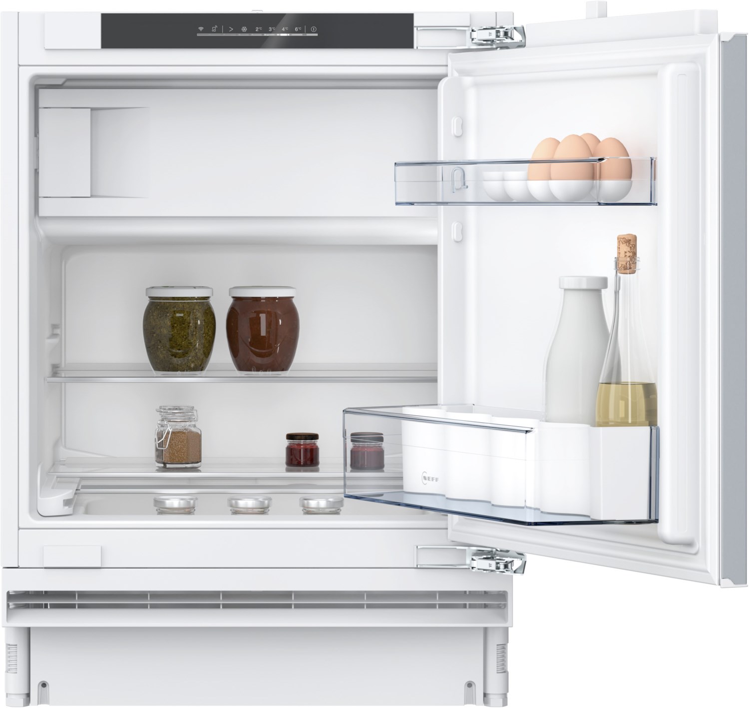 KU2222FD0 Unterbau-Kühlschrank mit Gefrierfach weiß