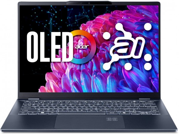 Swift 14 AI (SF14-51-58TU) 35,56 cm (14") Notebook steam blue, 16 GB RAM, 512 GB SSD, Intel Core Ultra 5, Windows 11, 2880 x 1800 Auflösung