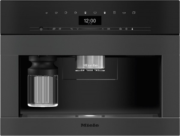 CVA 7440 125 Gala Edition Einbau-Kaffee-Vollautomat Obsidianschwarz matt, Milchbehälter, Latte Macchiato/Cappuccino/Milchkaffee, Stahl-Kegel-Mahlwerk