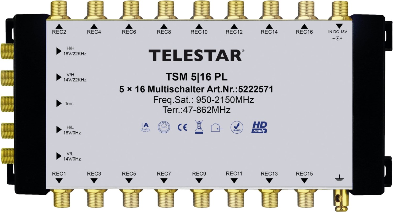 TSM 5/16 Premium Line Multischalter schwarz/silber