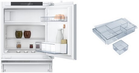 KUMK82GF1 Unterbau-Kühlschrank mit Gefrierfach bestehend aus KU2222FD0 + KS1870Z0 weiß