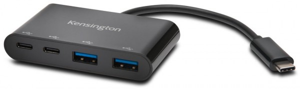 CH1000 USB-C 4-Port Hub schwarz