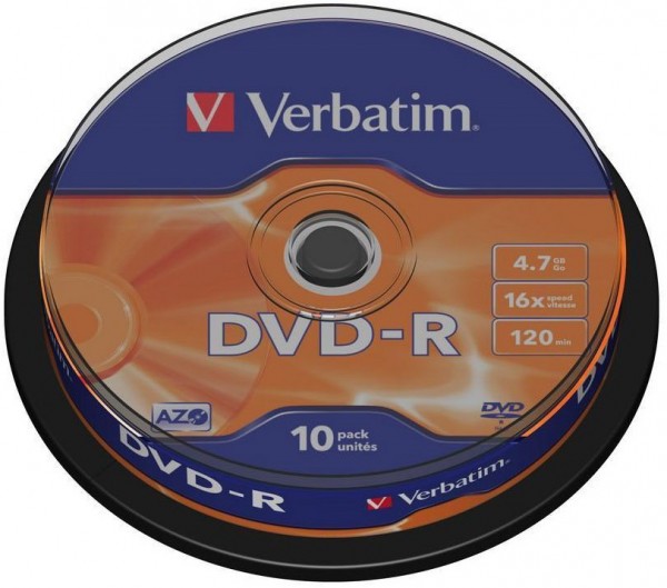 DVD-R AZO 16x 4.7GB (10er Spindel)