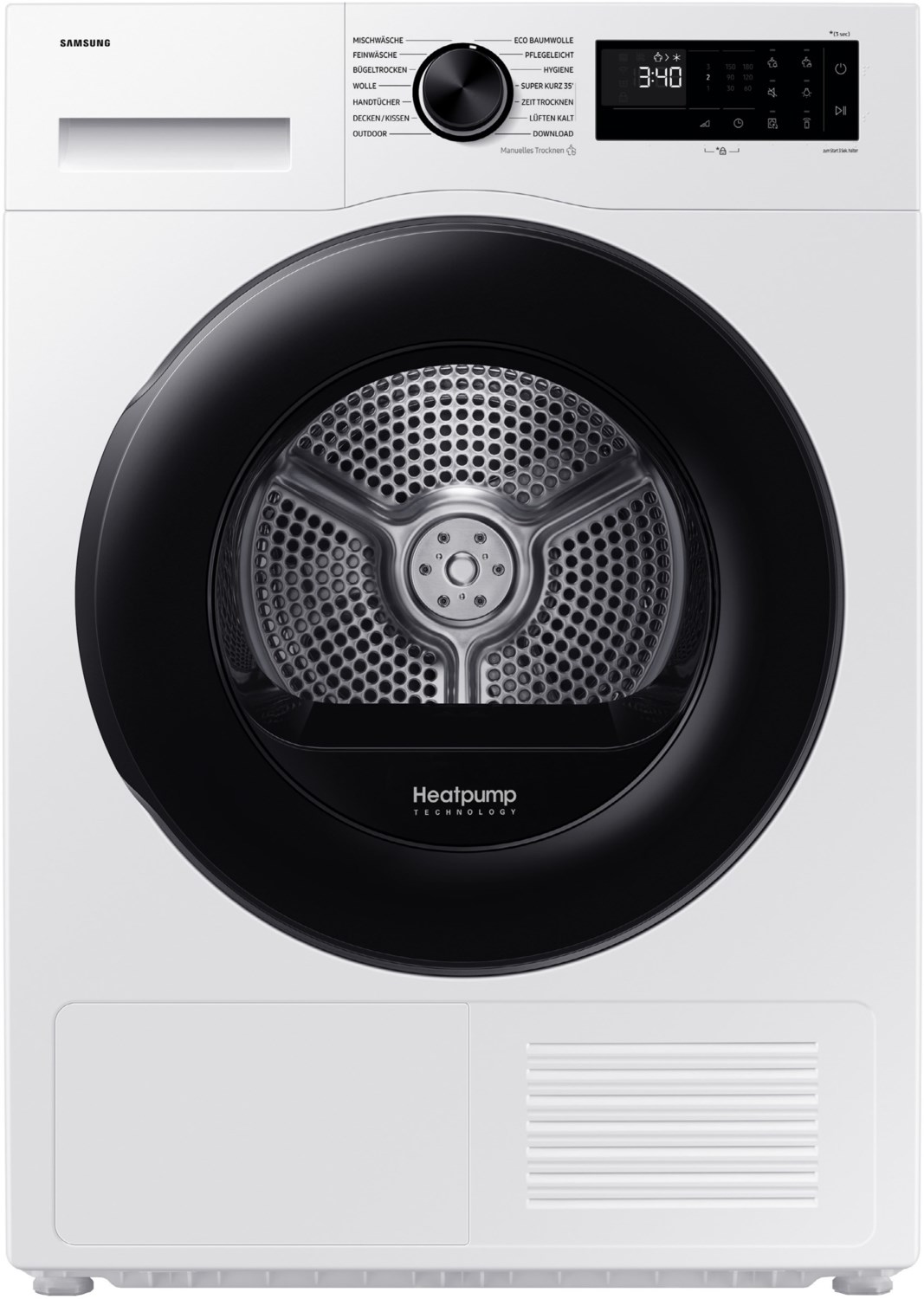 Samsung DV91DG52A0AEEG Wärmepumpentrockner - EEK C, 9 kg - Weiß