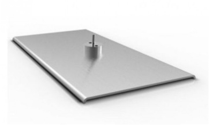 Image of Table Stand Art 55 Tischstandfuß alu silber