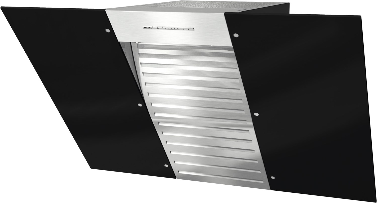 DA 6096 W Wing Wand-Dunstabzugshaube obsidianschwarz / B