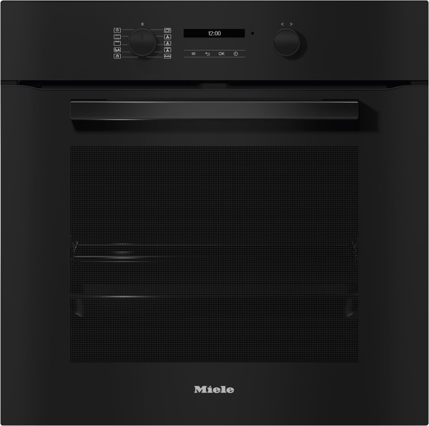 H 2861-1 BP Einbaubackofen obsidianschwarz, 76 l, schnelles Vorheizen, pyrolytische Selbstreinigung, 59,5 cm breit, A+