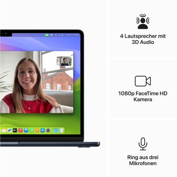 MacBook Air 13インチ M3 2024年 8G/256GB MacBook Air 13インチ Apple M3チップ搭載モデル [2024年モデル /SSD