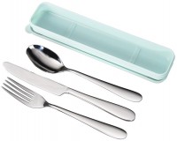 Besteck-Set mit Box blau