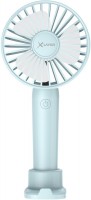 Handventilator mit Smartphonehalter blau