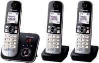 KX-TG6823GB Schnurlostelefon mit Anrufbeantworter schwarz