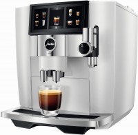 J8 twin (EA) Kaffee-Vollautomat diamond white, Latte Macchiato/Cappuccino/Milchkaffee, Stahl-Kegel-Mahlwerk, 15 bar, 1,9 l, weiß, Apps ladbar