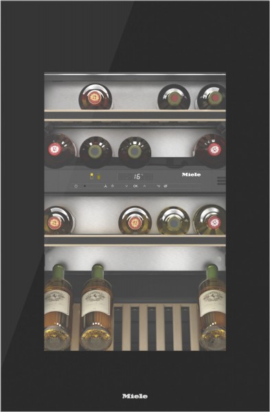 KWT 6422 iG Einbau-Weintemperierschrank obsidianschwarz