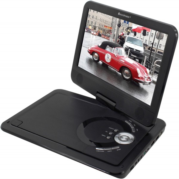 soundmaster PDB1910SW tragbarer DVD-Player mit Bildschirm schwarz 