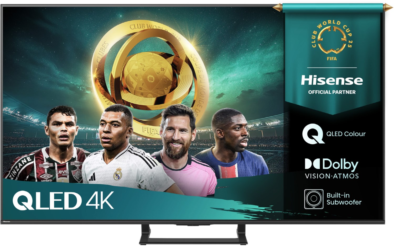 65A7KQ 164 cm (65") QLED-TV, 4K Ultra HD, Smart-TV, DVB-T2/DVB-C/DVB-S2, Sprachsteuerung