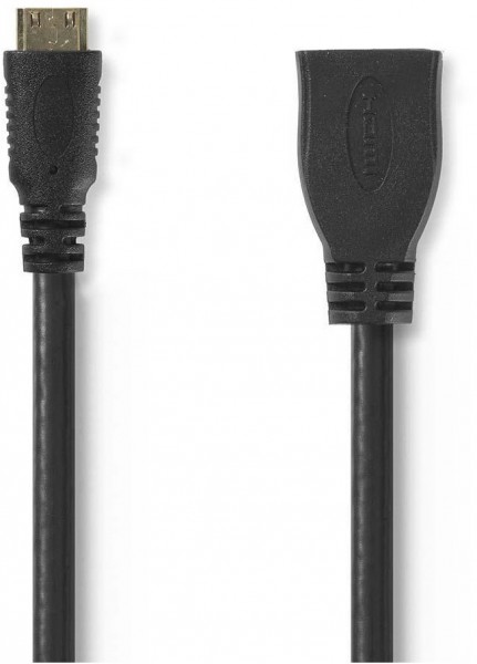 CVGP34590BK02 Mini HDMI (0,2m) High Speed mit Ethernet schwarz