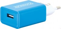 230V USB Ladeadapter blau