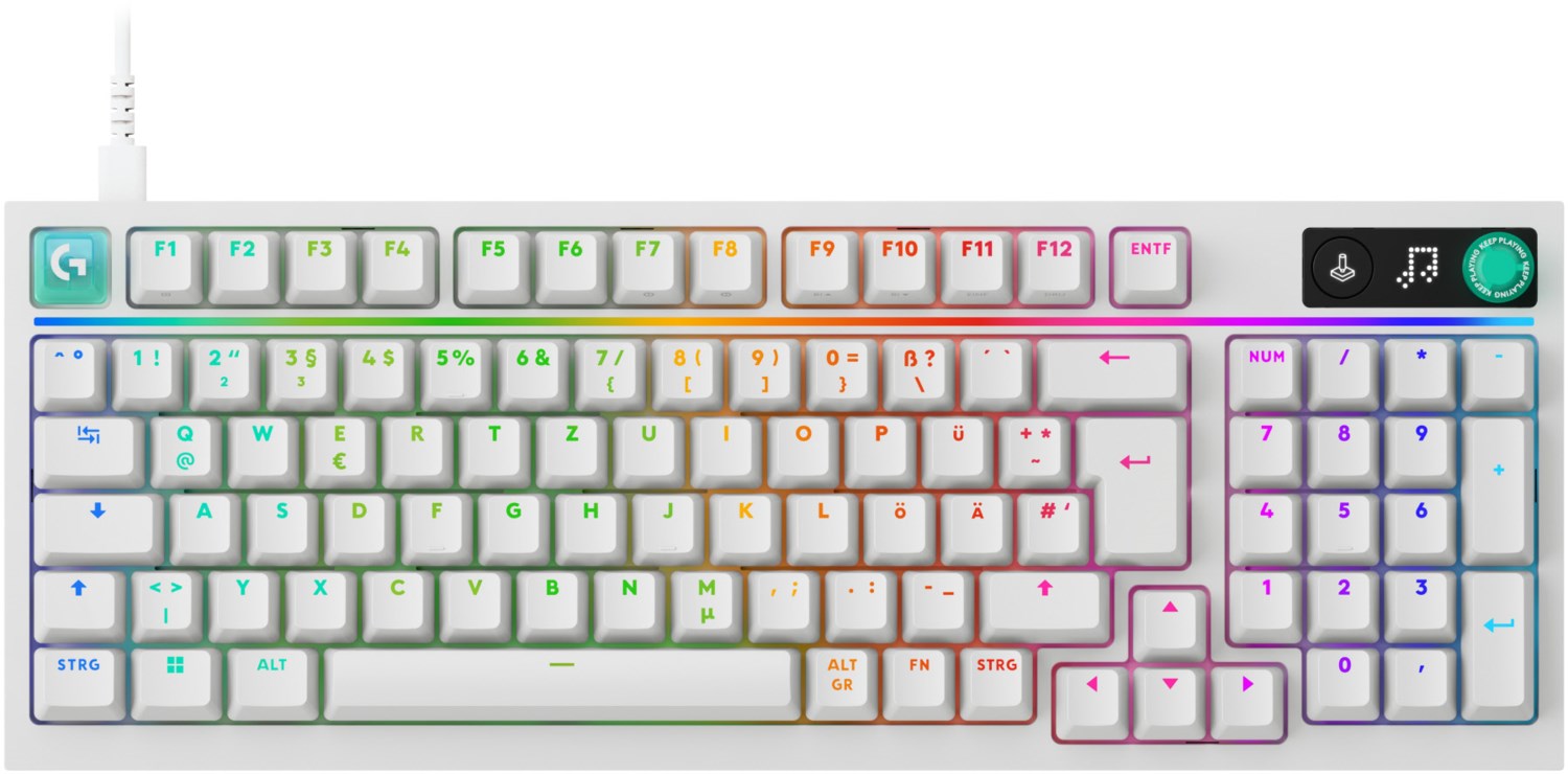 G512 X 75 Tactile (DE) Gaming Tastatur weiß